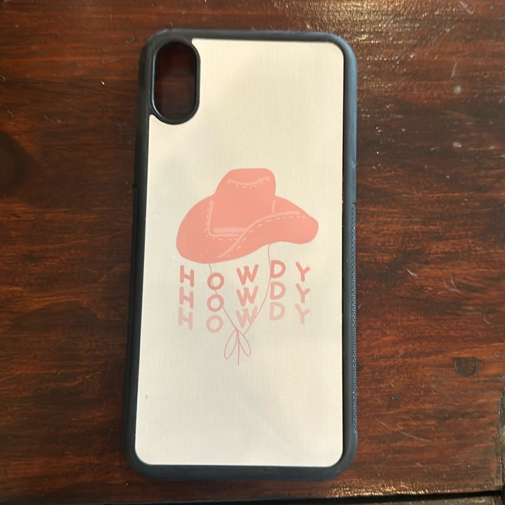 iphone xs howdy phone case